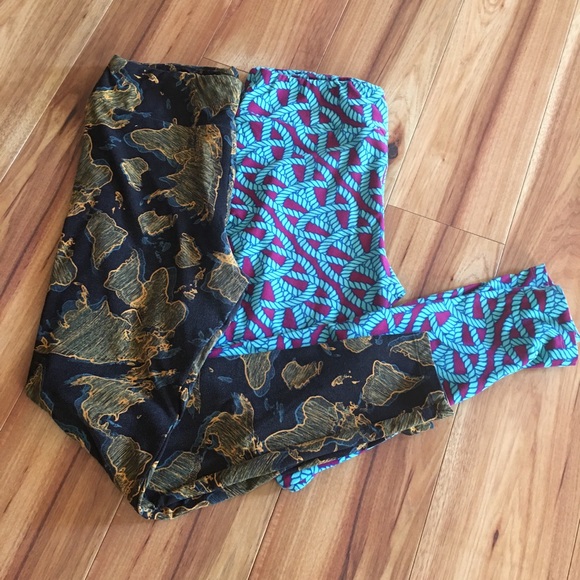 -9 Lularoe Tall & Curvy Leggings - Picture 2 of 8
